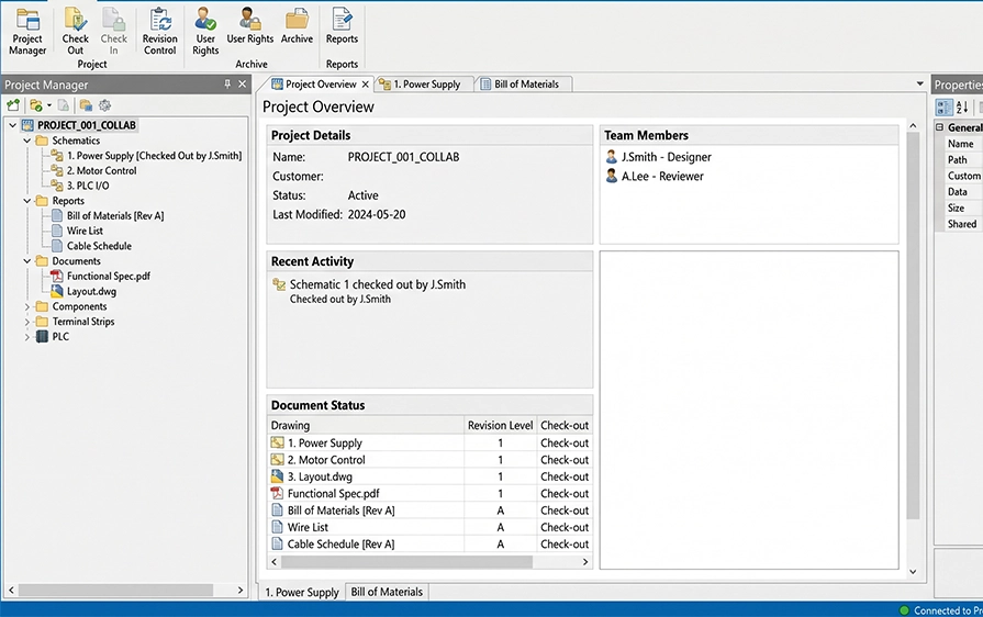 SOLIDWORKS Electrical - Project Collaboration - Cadmes